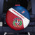 Dominican Republic Flag Spare Tire Cover with Map National Coat of Arms Island Silhouette - Wonder Print Shop
