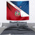 Dominican Republic Flag Tapestry with Map National Coat of Arms Island Silhouette - Wonder Print Shop
