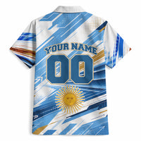 Personalized Argentina Football Champions Hawaiian Shirt Sun Of May Lion Mascot - Style of King