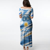 Personalized Argentina Football Champions Puletasi Sun Of May Lion Mascot - Style of King
