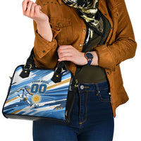 Personalized Argentina Football Champions Shoulder Handbag Sun Of May Lion Mascot - Style of King