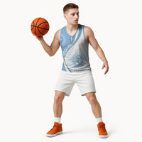 Personalized Argentina Football Fan Pride Basketball Jersey Sun Of May Motif With Distressed Textures And Waves