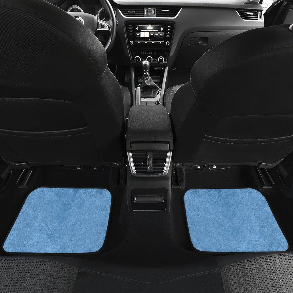 Personalized Argentina Football Fan Pride Car Mats Sun Of May Motif With Distressed Textures And Waves