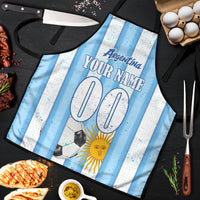 Personalized Argentina Football Fan Apron Sun Of May - Albiceleste Stripes Argentina Flag