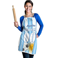 Personalized Argentina Football Fan Apron Sun Of May - Albiceleste Stripes Argentina Flag