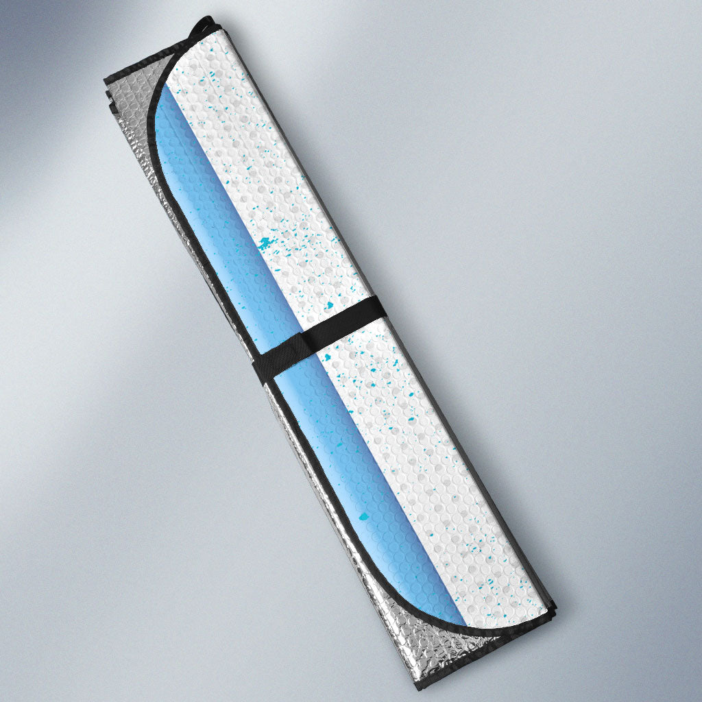 Personalized Argentina Football Fan Auto Sun Shade Sun Of May - Albiceleste Stripes Argentina Flag