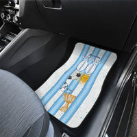 Personalized Argentina Football Fan Car Mats Sun Of May - Albiceleste Stripes Argentina Flag