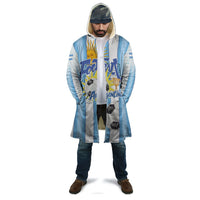 Personalized Argentina Football Fan Cloak Sun Of May - Albiceleste Stripes Argentina Flag