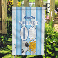 Personalized Argentina Football Fan Garden Flag Sun Of May - Albiceleste Stripes Argentina Flag