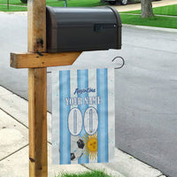 Personalized Argentina Football Fan Garden Flag Sun Of May - Albiceleste Stripes Argentina Flag