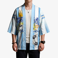 Personalized Argentina Football Fan Kimono Sun Of May - Albiceleste Stripes Argentina Flag