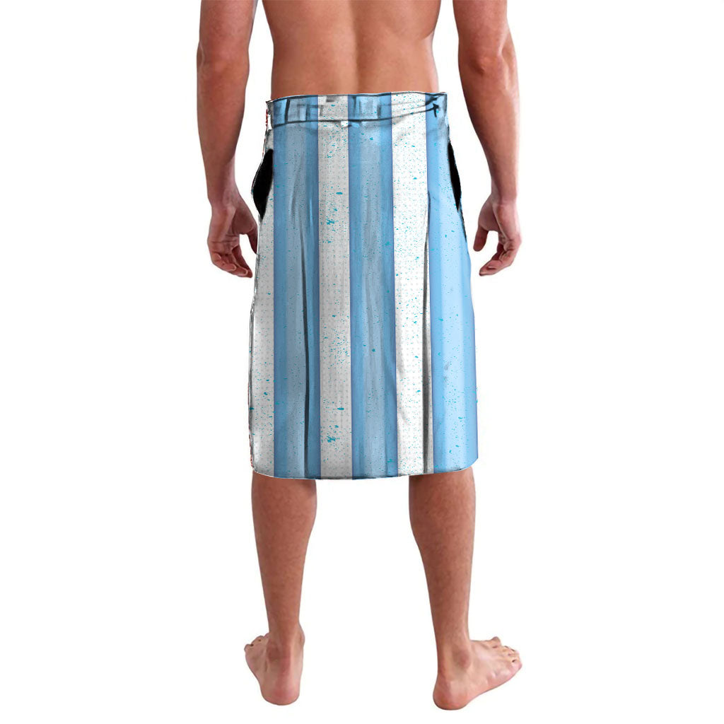 Personalized Argentina Football Fan Lavalava Sun Of May - Albiceleste Stripes Argentina Flag