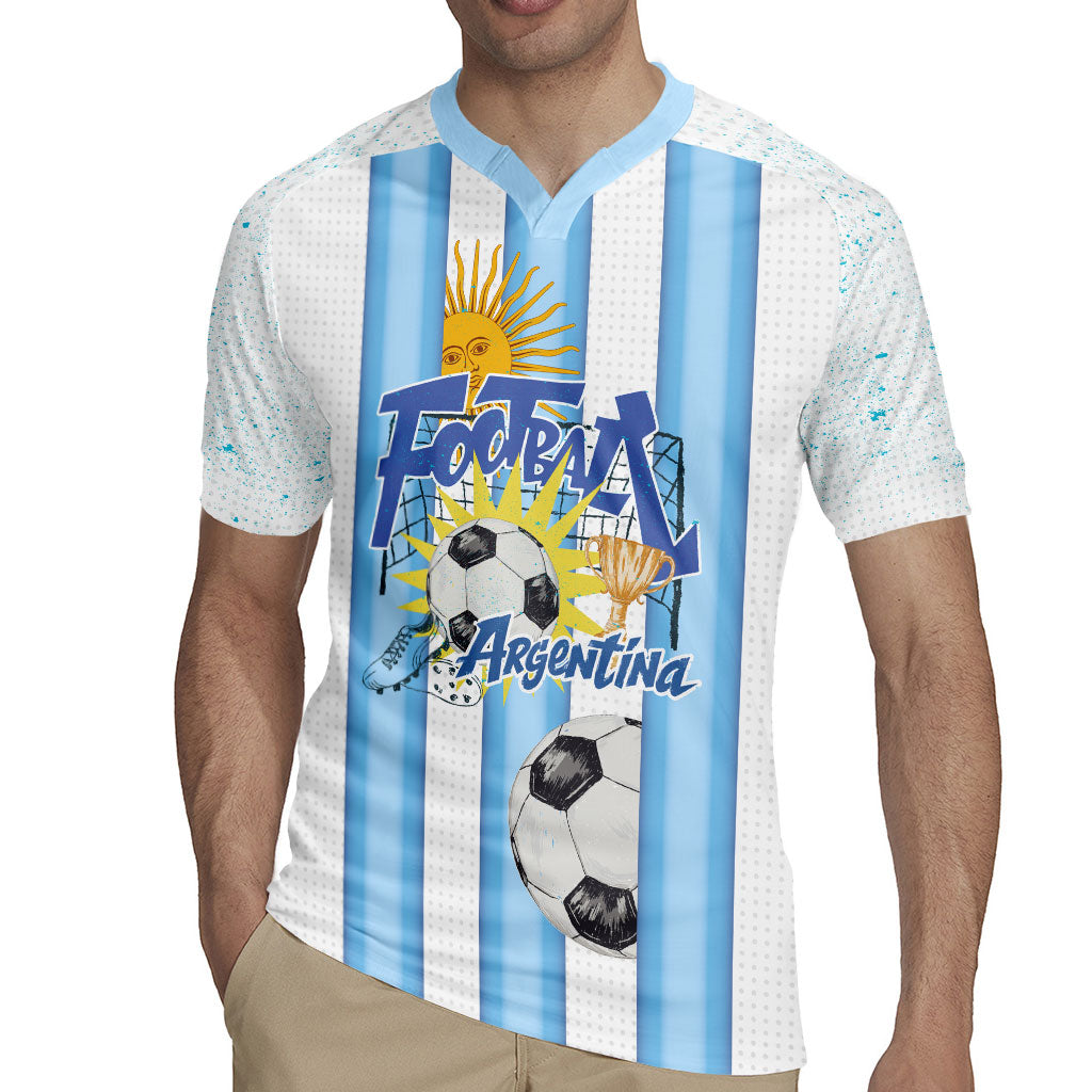 Personalized Argentina Football Fan Rugby Jersey Sun Of May - Albiceleste Stripes Argentina Flag