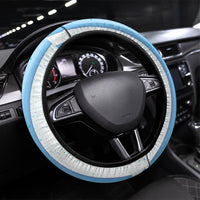Argentina Football Fan Steering Wheel Cover Sun Of May - Albiceleste Stripes Argentina Flag