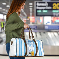 Personalized Argentina Football Fan Travel Bag Sun Of May - Albiceleste Stripes Argentina Flag