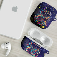 Dot Day Make Your Mark AirPods Case Colorful Celestial Watercolor Circles And Swirling Polka Dots
