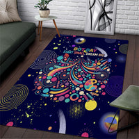 Dot Day Make Your Mark Area Rug Colorful Celestial Watercolor Circles And Swirling Polka Dots