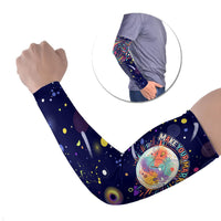 Dot Day Make Your Mark Arm Sleeves Colorful Celestial Watercolor Circles And Swirling Polka Dots