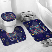 Dot Day Make Your Mark Bathroom Set Colorful Celestial Watercolor Circles And Swirling Polka Dots