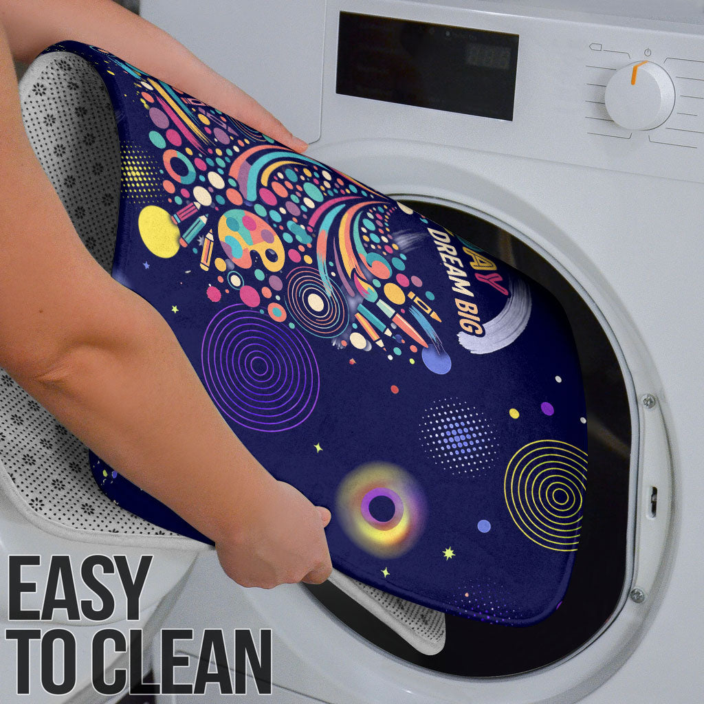 Dot Day Make Your Mark Bathroom Set Colorful Celestial Watercolor Circles And Swirling Polka Dots