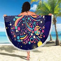 Dot Day Make Your Mark Beach Blanket Colorful Celestial Watercolor Circles And Swirling Polka Dots