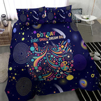 Dot Day Make Your Mark Bedding Set Colorful Celestial Watercolor Circles And Swirling Polka Dots