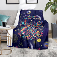 Dot Day Make Your Mark Blanket Colorful Celestial Watercolor Circles And Swirling Polka Dots