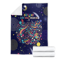Dot Day Make Your Mark Blanket Colorful Celestial Watercolor Circles And Swirling Polka Dots