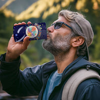 Dot Day Make Your Mark 4 in 1 Can Cooler Tumbler Colorful Celestial Watercolor Circles And Swirling Polka Dots