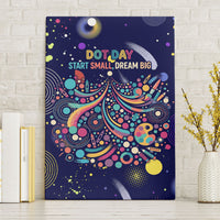 Dot Day Make Your Mark Canvas Wall Art Colorful Celestial Watercolor Circles And Swirling Polka Dots