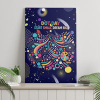 Dot Day Make Your Mark Canvas Wall Art Colorful Celestial Watercolor Circles And Swirling Polka Dots