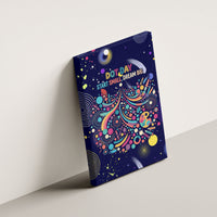 Dot Day Make Your Mark Canvas Wall Art Colorful Celestial Watercolor Circles And Swirling Polka Dots