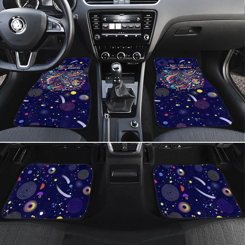 Dot Day Make Your Mark Car Mats Colorful Celestial Watercolor Circles And Swirling Polka Dots