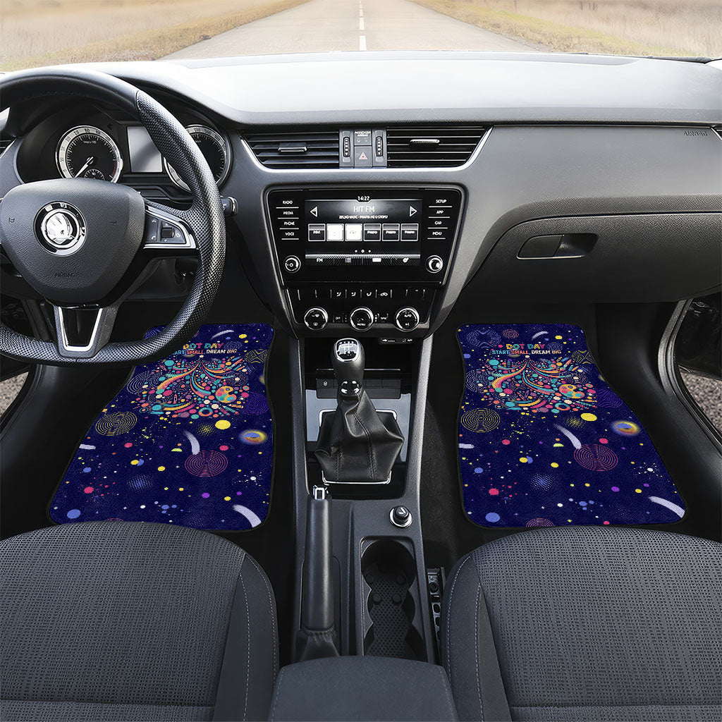 Dot Day Make Your Mark Car Mats Colorful Celestial Watercolor Circles And Swirling Polka Dots