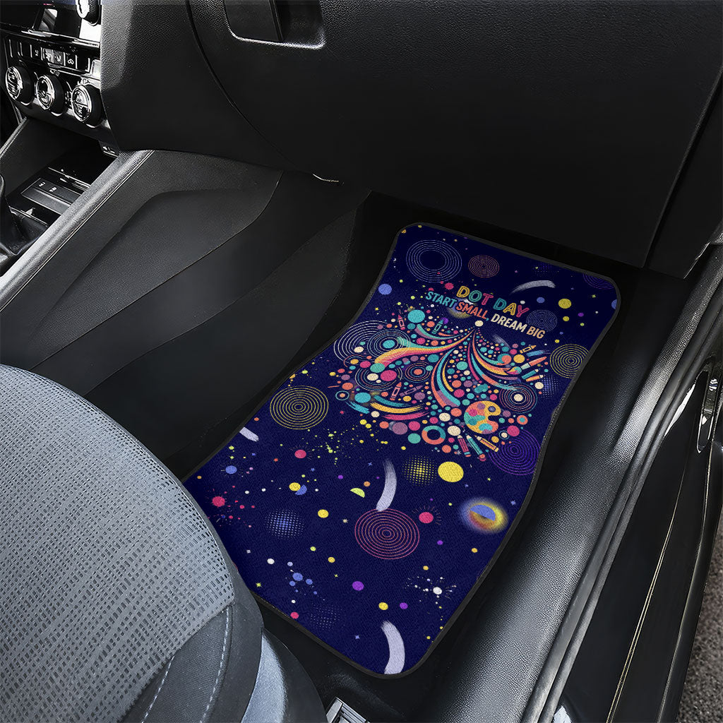 Dot Day Make Your Mark Car Mats Colorful Celestial Watercolor Circles And Swirling Polka Dots