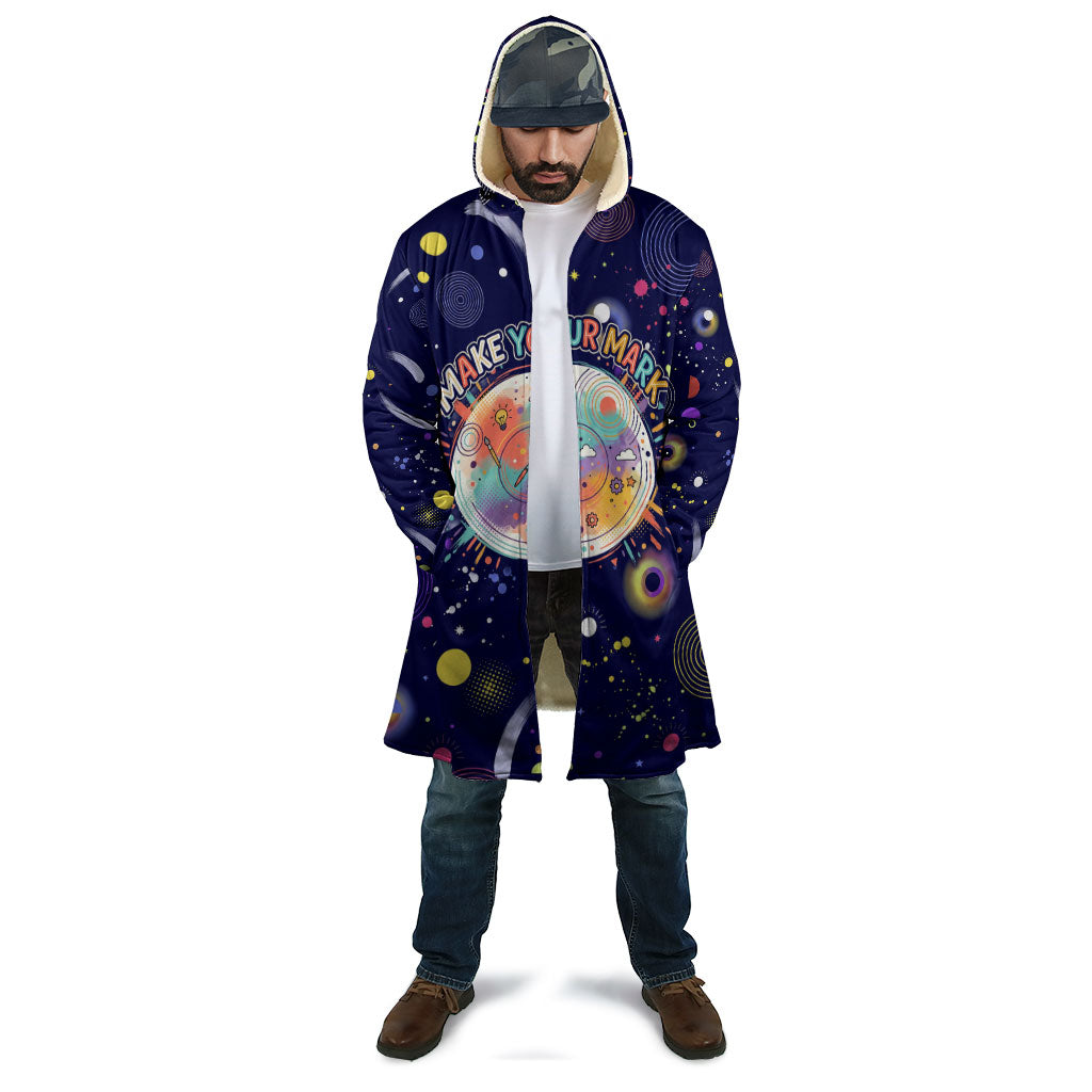 Dot Day Make Your Mark Cloak Colorful Celestial Watercolor Circles And Swirling Polka Dots