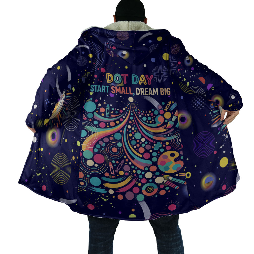 Dot Day Make Your Mark Cloak Colorful Celestial Watercolor Circles And Swirling Polka Dots