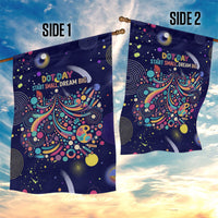 Dot Day Make Your Mark Garden Flag Colorful Celestial Watercolor Circles And Swirling Polka Dots
