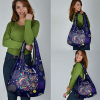 Dot Day Make Your Mark Grocery Bag Colorful Celestial Watercolor Circles And Swirling Polka Dots