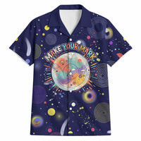 Dot Day Make Your Mark Hawaiian Shirt Colorful Celestial Watercolor Circles And Swirling Polka Dots
