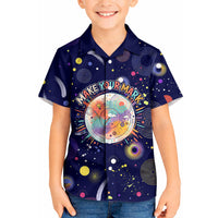 Dot Day Make Your Mark Kid Hawaiian Shirt Colorful Celestial Watercolor Circles And Swirling Polka Dots