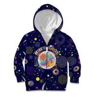 Dot Day Make Your Mark Kid Hoodie Colorful Celestial Watercolor Circles And Swirling Polka Dots