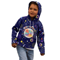 Dot Day Make Your Mark Kid Hoodie Colorful Celestial Watercolor Circles And Swirling Polka Dots