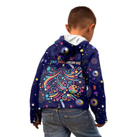 Dot Day Make Your Mark Kid Hoodie Colorful Celestial Watercolor Circles And Swirling Polka Dots