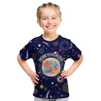 Dot Day Make Your Mark Kid T Shirt Colorful Celestial Watercolor Circles And Swirling Polka Dots