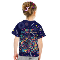 Dot Day Make Your Mark Kid T Shirt Colorful Celestial Watercolor Circles And Swirling Polka Dots