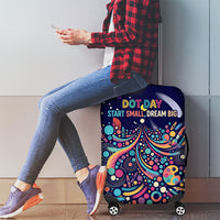 Dot Day Make Your Mark Luggage Cover Colorful Celestial Watercolor Circles And Swirling Polka Dots