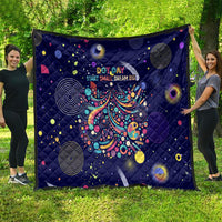 Dot Day Make Your Mark Quilt Colorful Celestial Watercolor Circles And Swirling Polka Dots