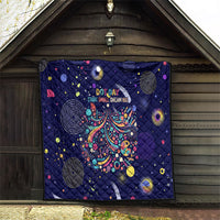 Dot Day Make Your Mark Quilt Colorful Celestial Watercolor Circles And Swirling Polka Dots