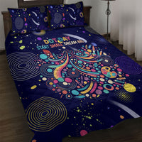 Dot Day Make Your Mark Quilt Bed Set Colorful Celestial Watercolor Circles And Swirling Polka Dots